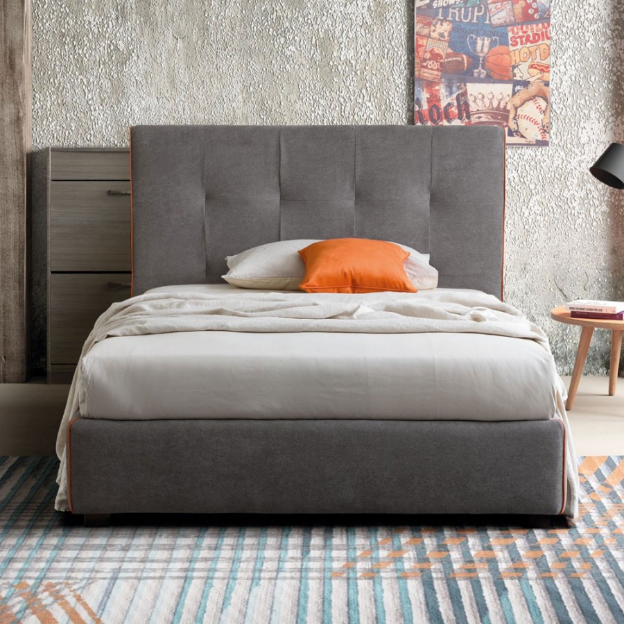 Pat matrimonial cu tapiterie Le Comfort, Love
